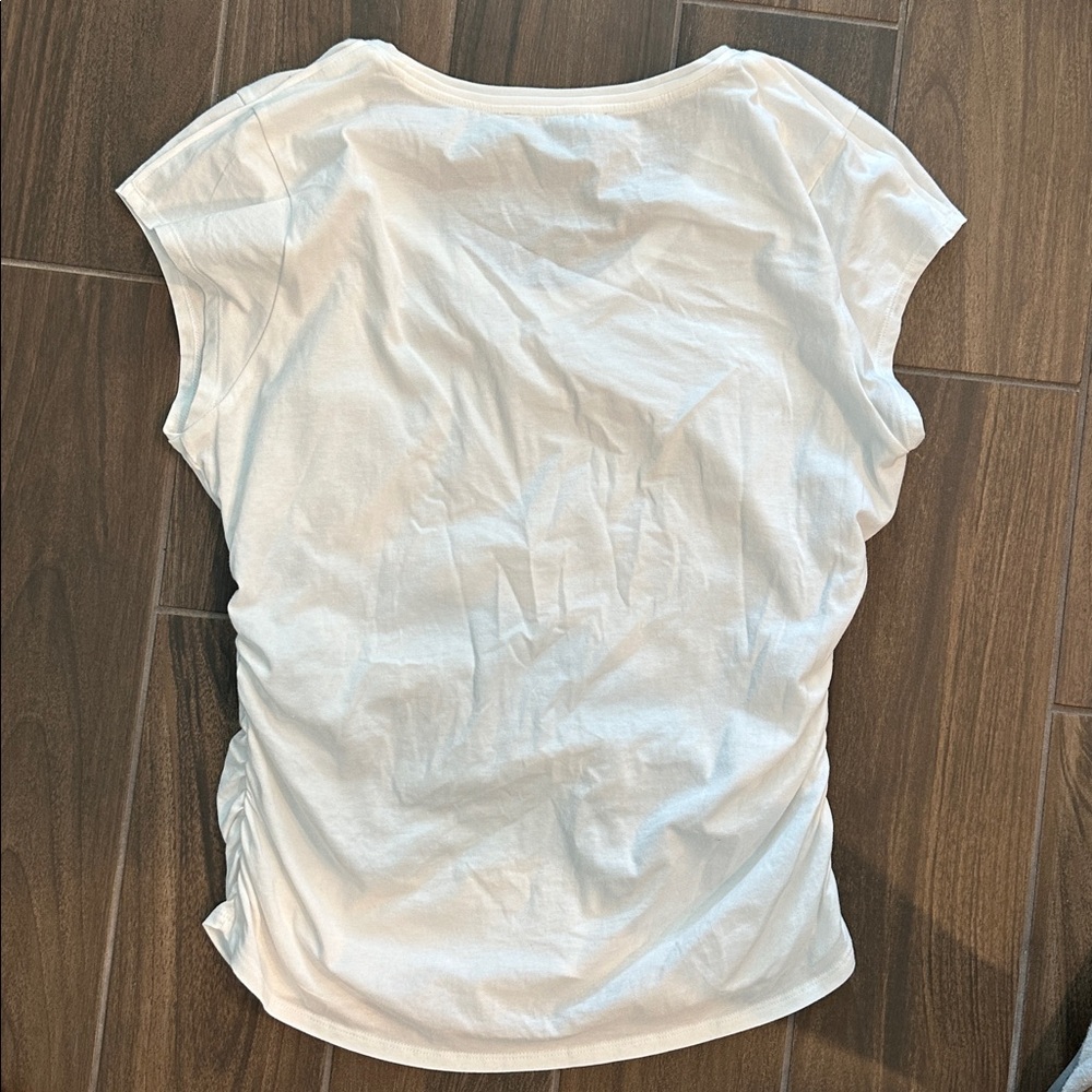 White House Black Market Classic White Tee XL - Picture 4 of 5